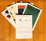 Sam Francis 5 Note Card Set + envelopes