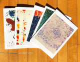 Sam Francis 5 Note Card Set + envelopes